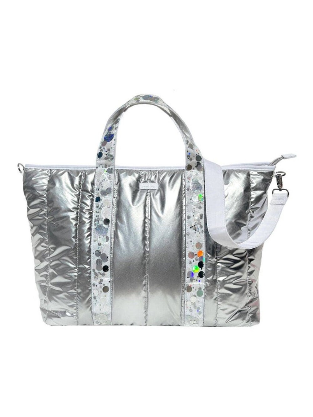 Packed Party Confetti-filled 21" Metallic Weekend Duffle